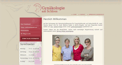 Desktop Screenshot of gyn-am-schloss.de